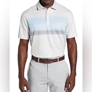 New men’s XLT size XL tall Walter Hagen Men's Perfect 11 Chest Stripe Golf Polo